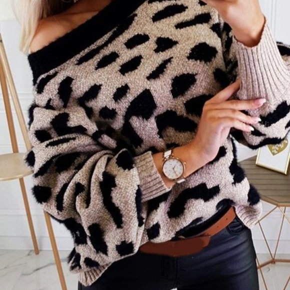 🎉HOST PICK🎉 Cheetah Print Long Sleeve Sweater - Picture 4 of 6